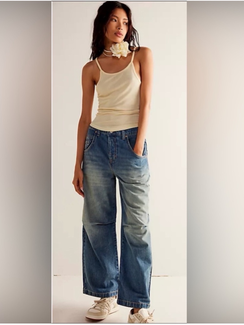 Free People NWOT Twin Flame Mid-rise Jeans
